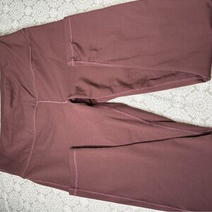 Prana Women's High-Waisted Maroon Leggings